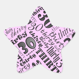 30. Geburtstag Party Aufkleber