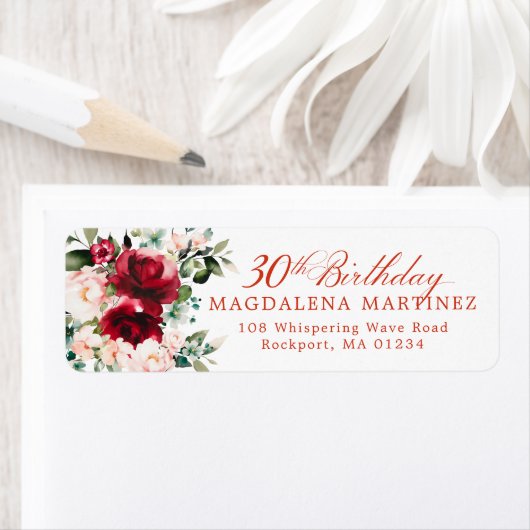 30. Geburtstag Party Blumenrückgabe (Insitu)