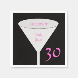 30. Geburtstag Party "Cheers To" Papier Napkins Serviette