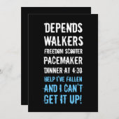 30. Geburtstag Party der Einladung des alten Manne (Vorne/Hinten)