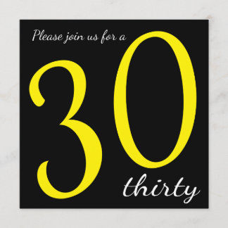 30. Geburtstag Party | DIY Text Einladung