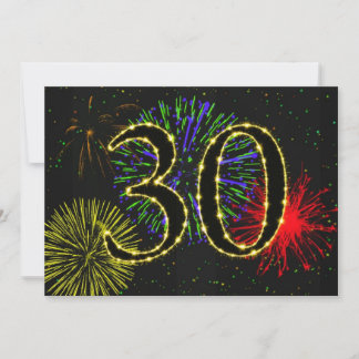 30. Geburtstag Party einladen Einladung