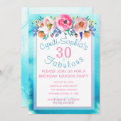 30. Geburtstag Party: Einladung (Vorne/Hinten)