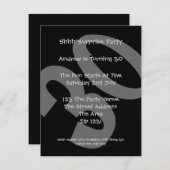 30. Geburtstag Party Einladung (Vorne/Hinten)