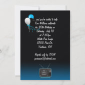 30. Geburtstag Party Einladung (Rückseite)