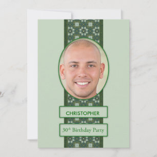 30. Geburtstag Party Einladung Bild + Name