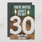 30. GEBURTSTAG-PARTY EINLADUNGEN (Vorne/Hinten)