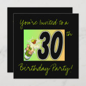 30. Geburtstag Party Einladungen (Vorne/Hinten)