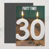 30. GEBURTSTAG-PARTY EINLADUNGEN (Vorne/Hinten)