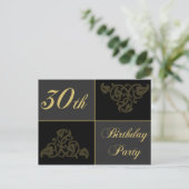 30. Geburtstag Party Einladungen (Stehend Vorderseite)