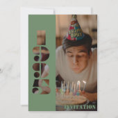 30. Geburtstag Party Foto geboren 1995 Einladung (Vorderseite)