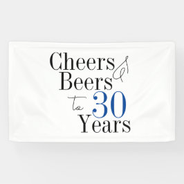 30. Geburtstag Party für Biersorten Banner