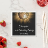 30. Geburtstag Party Goldenes Parco Tassino Serviette (Beispiel)