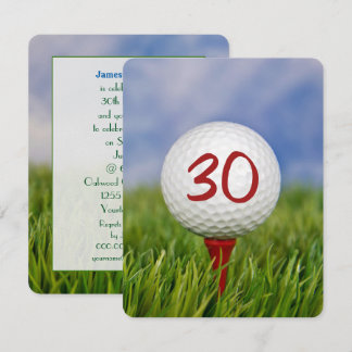 30. Geburtstag Party Golf Thema Einladung