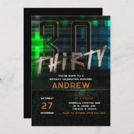 30. Geburtstag Party Ideen für Typ Einladung
