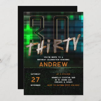 30. Geburtstag Party Ideen für Typ Einladung