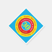 30. Geburtstag Party Paper Napkins Serviette (Ecke)