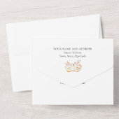 30. Geburtstag Party Pumpkin Herbstlaub All In One Einladung (Rückseite)