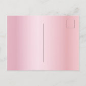 30. Geburtstag Party Rose Gold Funkeln Einladung Postkarte (Rückseite)