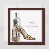 30. Geburtstag Party Schuhe Einladung (Rückseite)