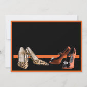 30. Geburtstag Party Schuhe Einladung (Rückseite)