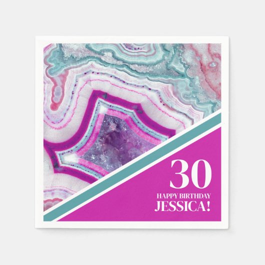 30. Geburtstag Party Serviette (Vorderseite)