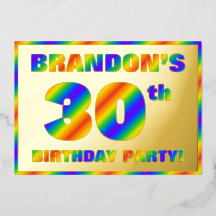 30. Geburtstag Party — Spaß, Regenbogenspektrum "3