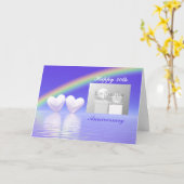 30. Geburtstag Pearl Hearts (für Foto) Karte (Gelbe Blume)