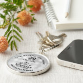 30. Geburtstag Pearl Wedding Geschenk Personalisie Schlüsselanhänger (Seite)