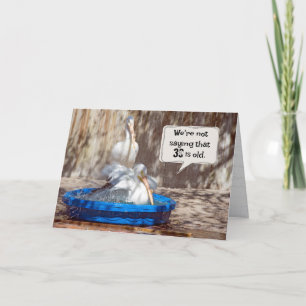 30. Geburtstag Pelikane Spaß Karte