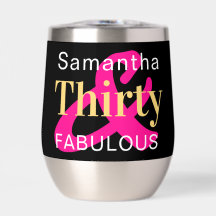 30. Geburtstag Personalisiert Dreißig und fabelhaf