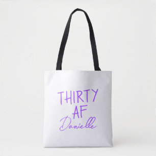 30. Geburtstag Personalisiert Funny 30 Tasche
