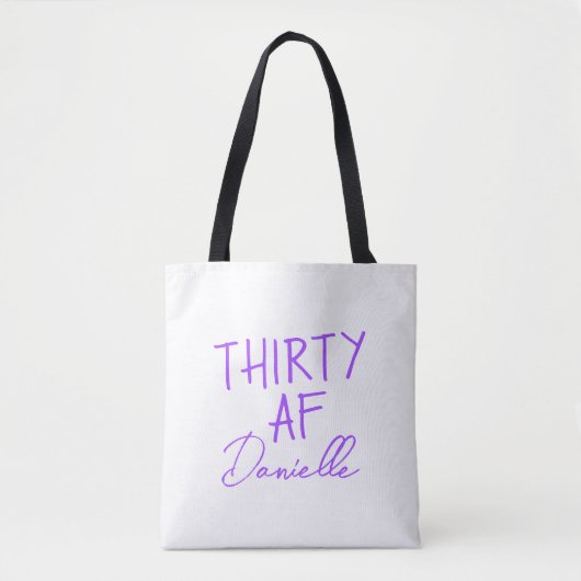 30. Geburtstag Personalisiert Funny 30 Tasche (Vorderseite)