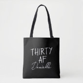 30. Geburtstag Personalisiert Funny 30 Tasche (Vorderseite)
