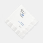 30. Geburtstag Personalisierte Prost Biere Party Serviette (Ecke)