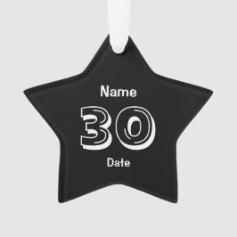 30. Geburtstag Personalisiertes Gag-Geschenk Ornament