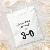 30. Geburtstag Personalisiertes Party Geschenktütchen (Ausgeschnitten)