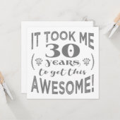 30. Geburtstag Phantastisch Karte (Vorderseite/Rückseite Beispiel)