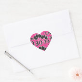 30. Geburtstag PINK BLACK Stickers (Umschlag)