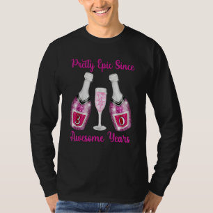 30. Geburtstag Pink Champagne Flaschen Epic Seit 3 T-Shirt