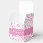 30. Geburtstag Pink/Weiß Random Zahlenmuster Geschenkschachtel (Geöffnet)
