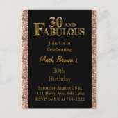 30. Geburtstag Postkarte (Vorderseite)