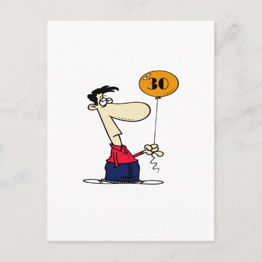 30. Geburtstag Postkarte (Vorderseite)