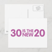 30. Geburtstag Postkarte (Vorne/Hinten)
