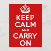 30. Geburtstag Postkarte (Vorderseite)