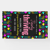 30. Geburtstag Retro 30. Banner (Horizontal)