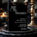 30. Geburtstag RIP 20er Jahre Schwarz-Weiß-Party Einladung<br><div class="desc">Das ist ein modernes, 30. Geburtstag, Halloween Party Design. Dieses schlichte Design der 20er Jahre ist in Schwarz/Weiß mit stilvoller Typografie gehalten. Die Vorlage ist für Sie Set, um einfach Ihren Namen Halloween Geburtstagsparty Details hinzuzufügen. Ideal für ein cooles und lustiges Halloween-Party, 30. Geburtstag. Um zu personalisieren, benutzen Sie einfach...</div>