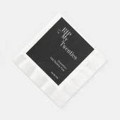 30. Geburtstag RIP 20er Schwarz-Weiß-Party Serviette (Ecke)