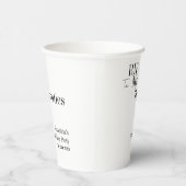 30. Geburtstag RIP 20s Minimales Party Pappbecher (Rechts)