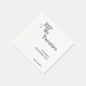 30. Geburtstag RIP 20s Minimales Party Serviette (Ecke)